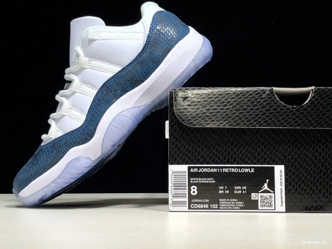 Low Jordan 'Blue 11 Snakeskin' CD6846-102 Air 0507